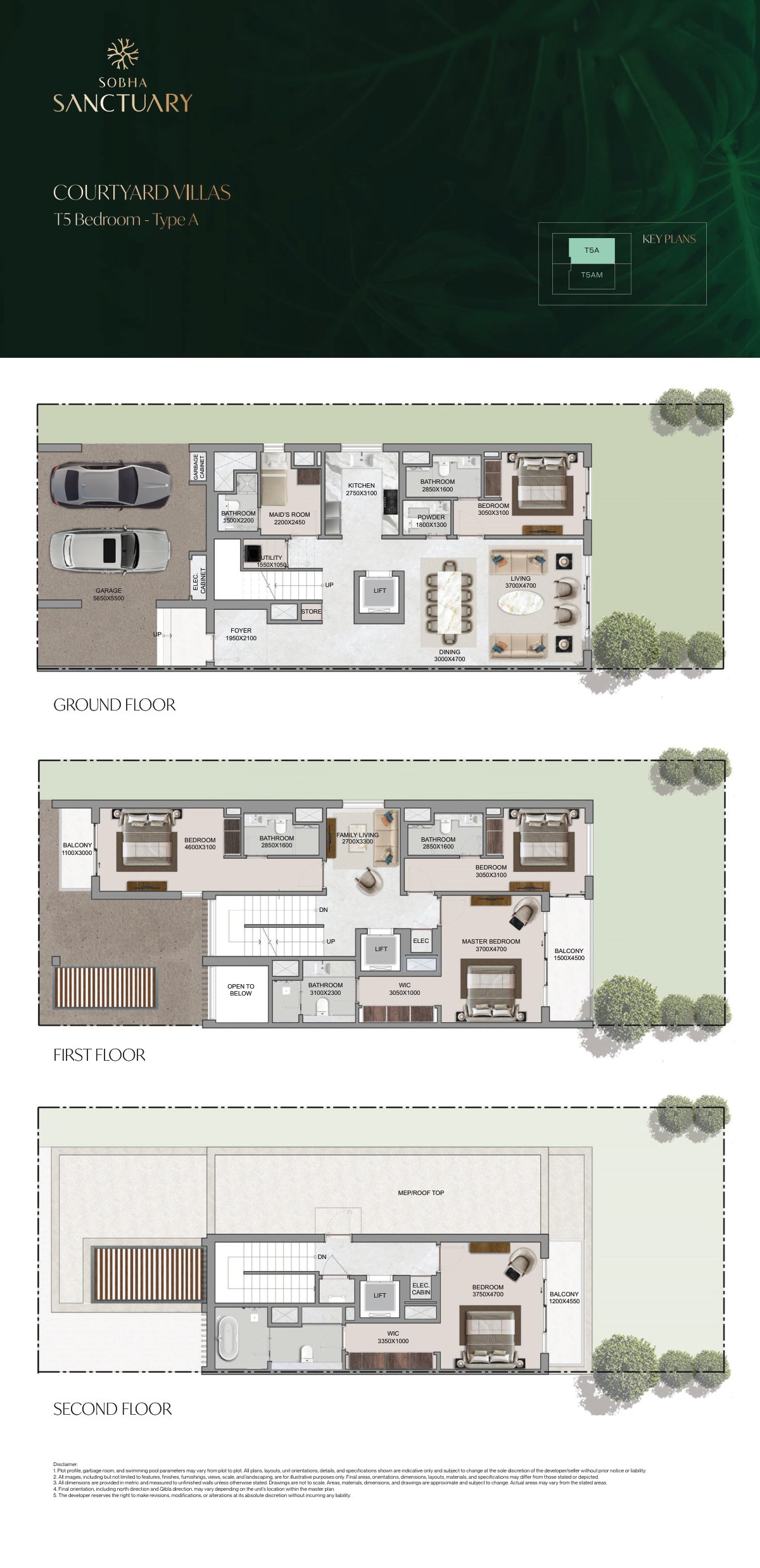 5-bedroom Courtyard Villa, Type A